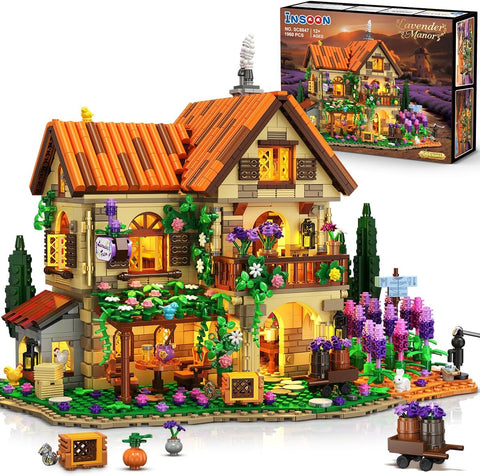 Villa di Lavanda da Costruire con Luci LED