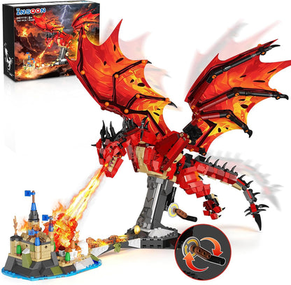 Drago di Fuoco da Costruire – Set STEM con Luci