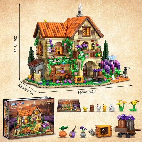 Villa di Lavanda da Costruire con Luci LED