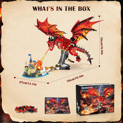 Drago di Fuoco da Costruire – Set STEM con Luci