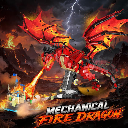Drago di Fuoco da Costruire – Set STEM con Luci