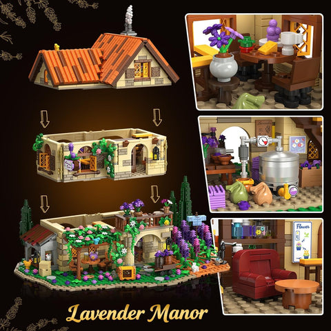 Villa di Lavanda da Costruire con Luci LED