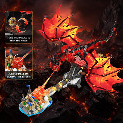 Drago di Fuoco da Costruire – Set STEM con Luci