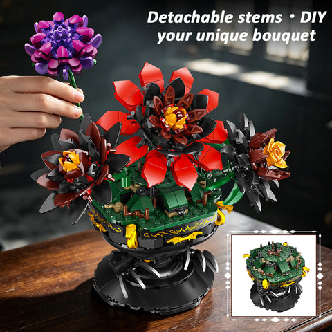 Gothic Blooming Bat Flower Collection