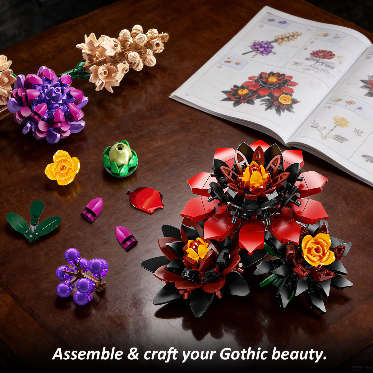 Gothic Blooming Bat Flower Collection