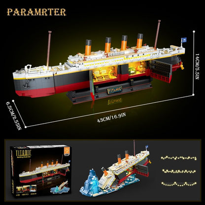 Titanic-Bauset mit LED-Beleuchtung