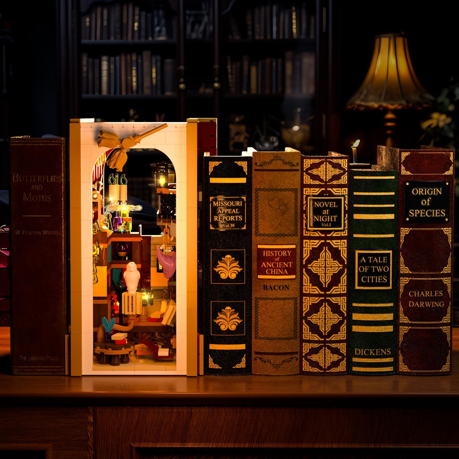 Book Nook Magico – Set da Costruzione con Illuminazione LED
