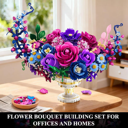 Mond Blumen Bauspielzeugset mit Licht