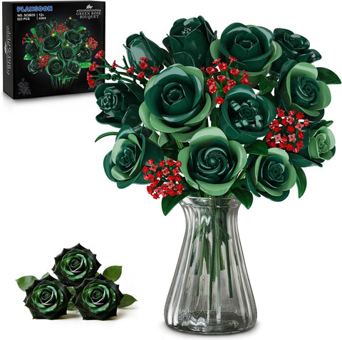 Set di Costruzioni Bouquet di Fiori con Luci LED