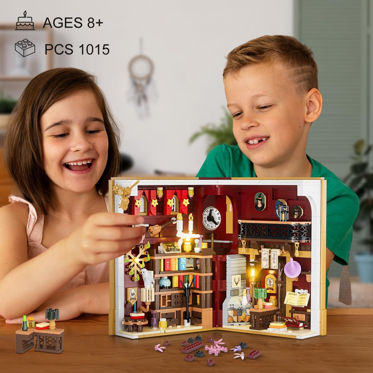 Book Nook Magico – Set da Costruzione con Illuminazione LED
