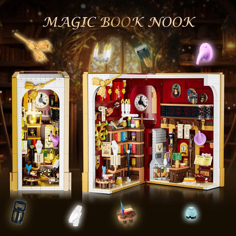 Book Nook Magico – Set da Costruzione con Illuminazione LED