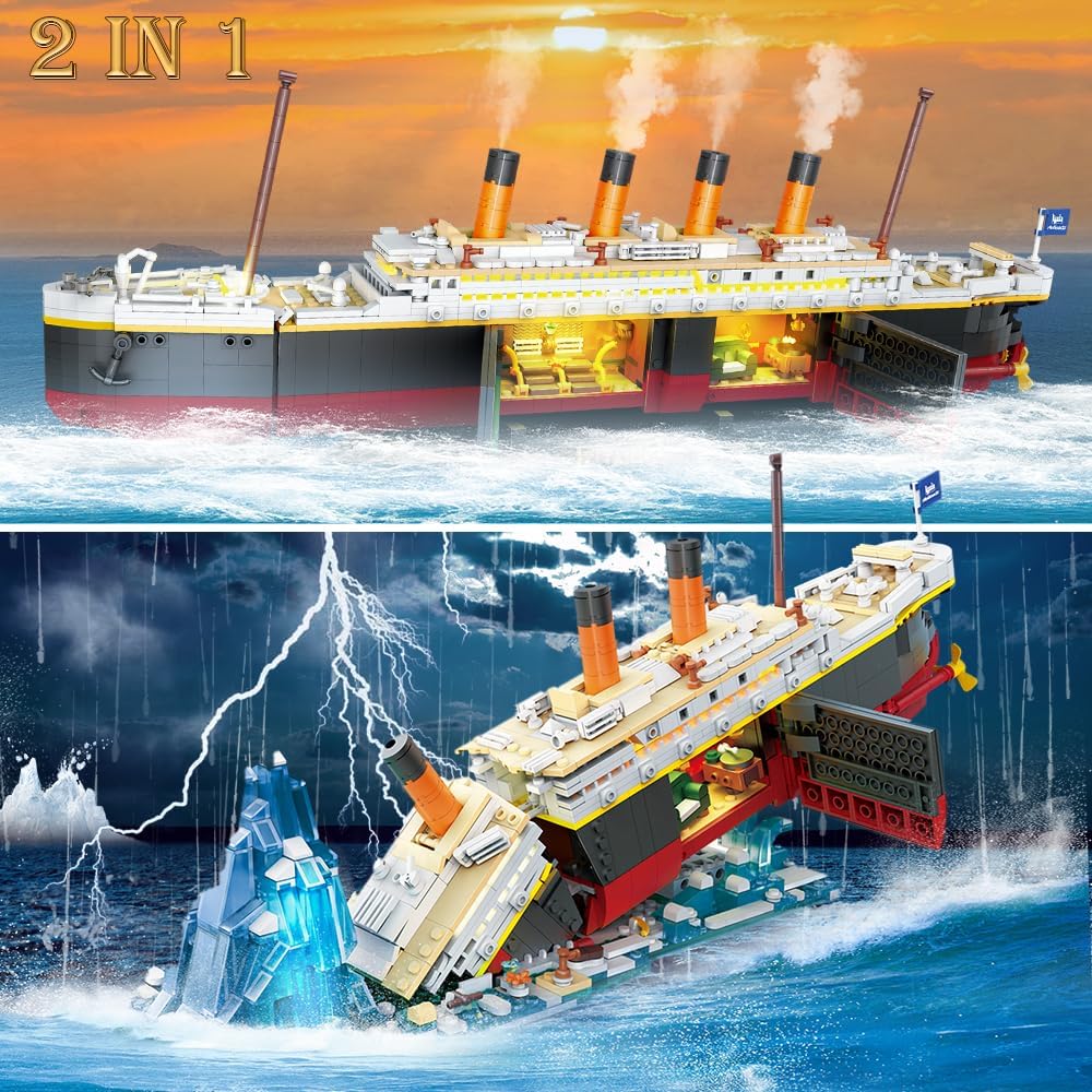 Titanic da Costruire – Set con Illuminazione LED