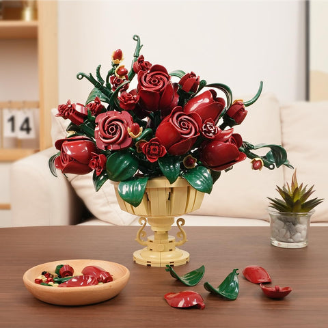 Set di Costruzioni Rose Floreali per Adulti