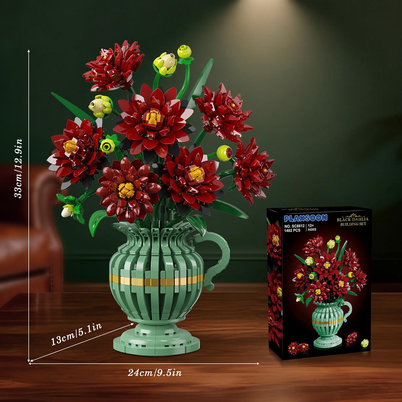 Set di costruzione dalie con vaso