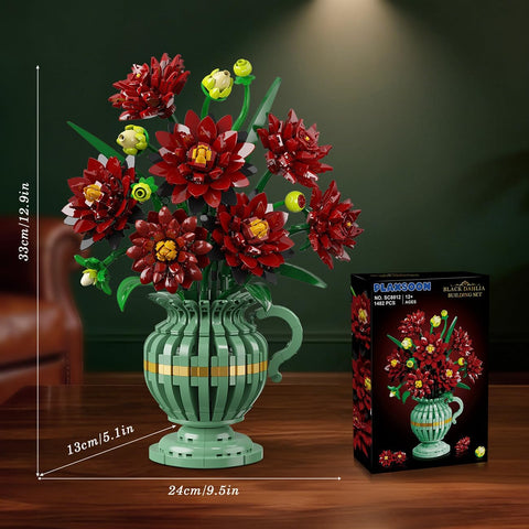 Set di costruzione dalie con vaso