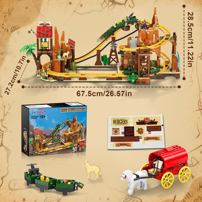 Western-Achterbahn Bauset