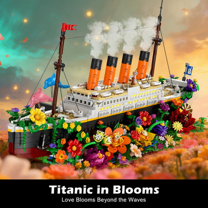 Blumen Titanic Bauspielzeug mit Licht