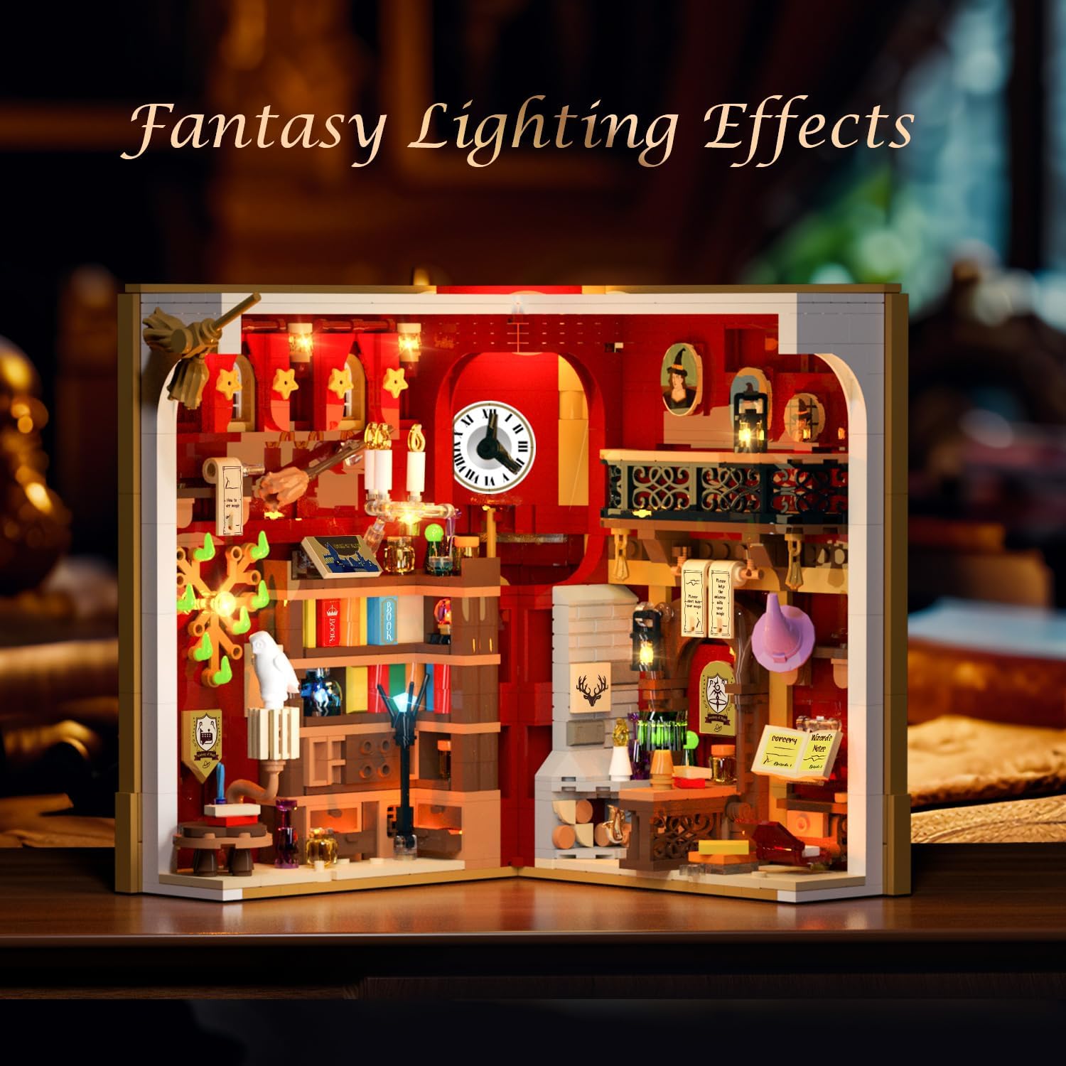 Book Nook Magico – Set da Costruzione con Illuminazione LED