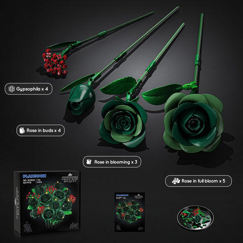 Set di Costruzioni Bouquet di Fiori con Luci LED