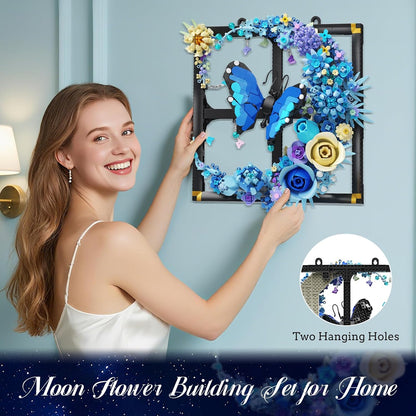 Mond Blumen Bauspielzeugset mit Licht