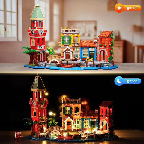 Venezia di Notte – Set da Costruzione con Luci LED
