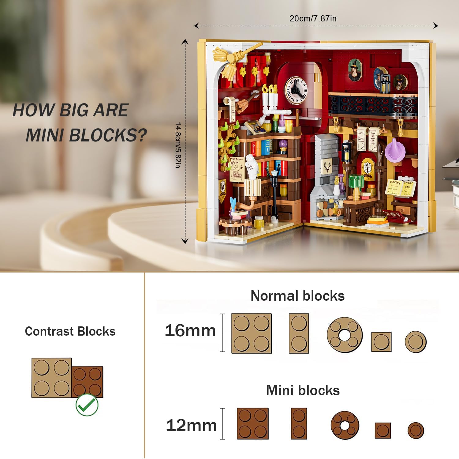 Book Nook Magico – Set da Costruzione con Illuminazione LED