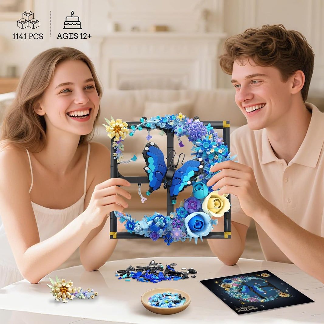Mond Blumen Bauspielzeugset mit Licht