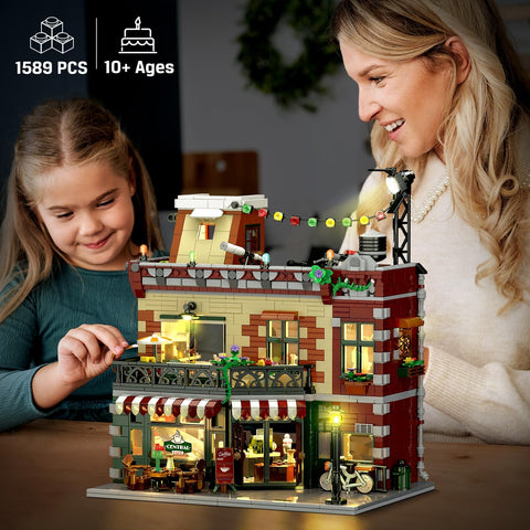 Set da Costruzione Caffetteria con Illuminazione LED