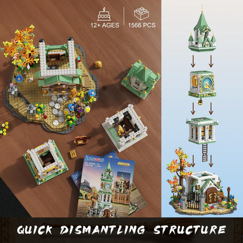 Torre dell’Orologio Magica – Set da Costruzione con Luci