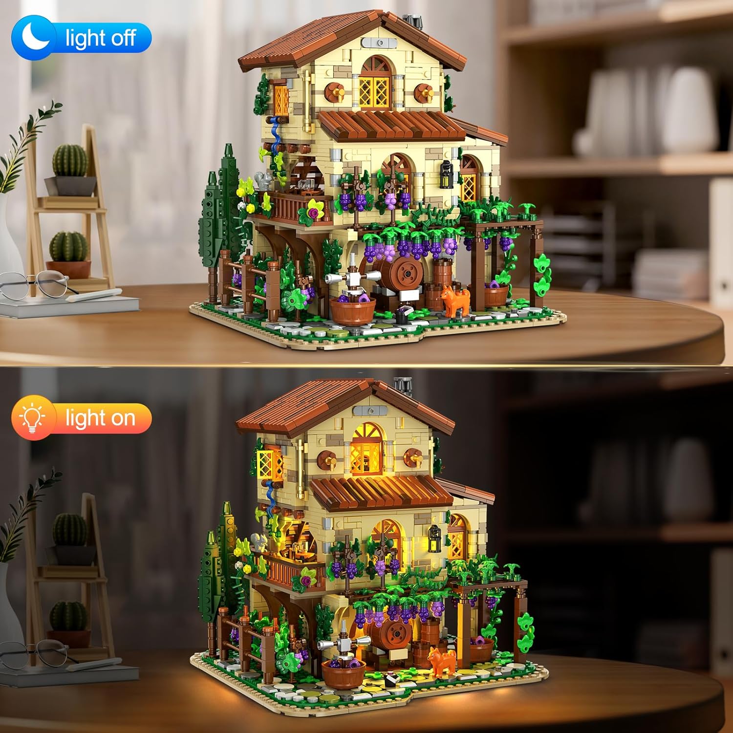 Set da Costruzione Château Vinicolo con Illuminazione LED