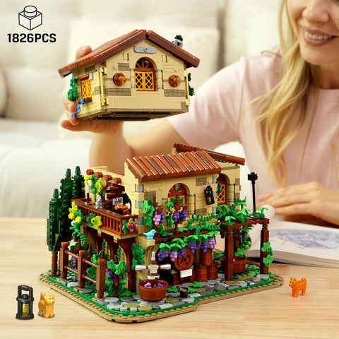 Set da Costruzione Château Vinicolo con Illuminazione LED