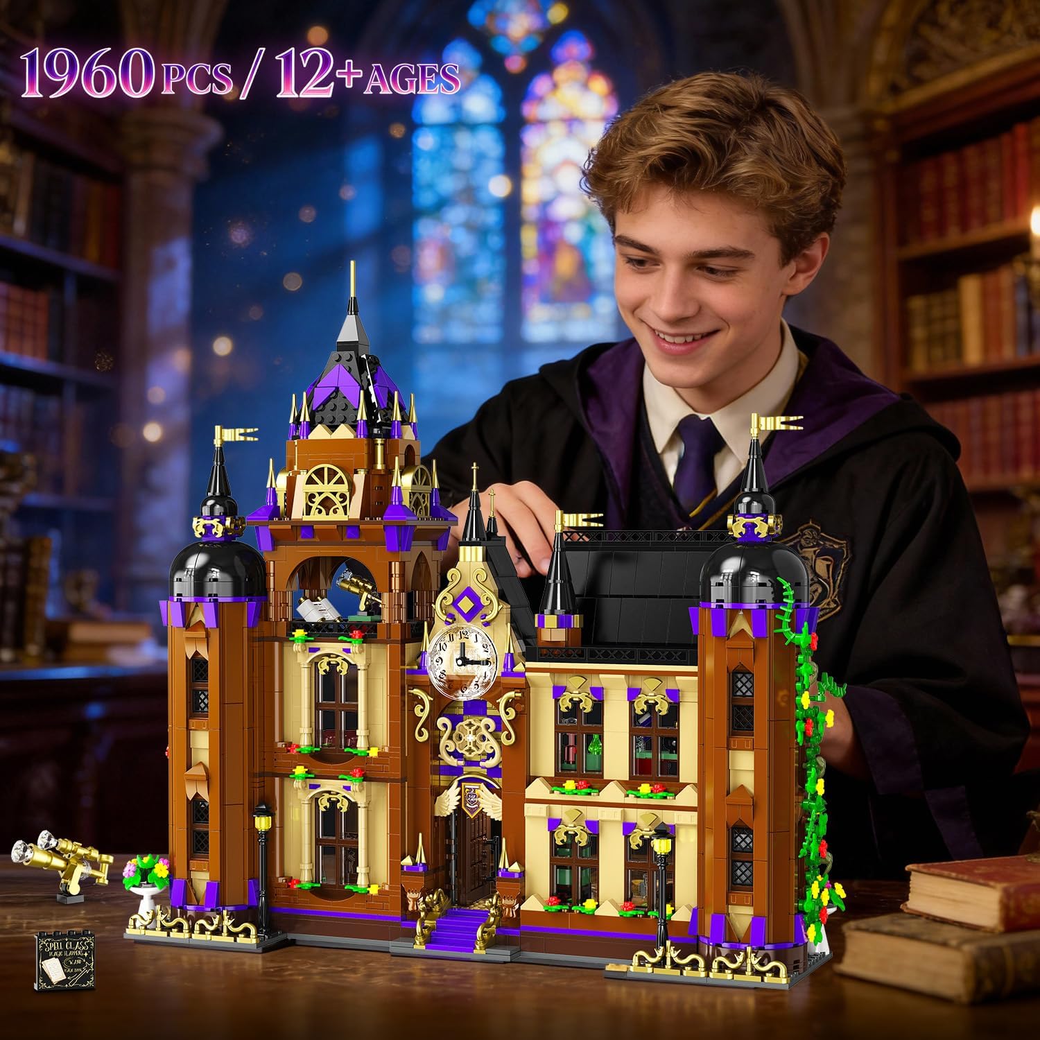 Castello della Scuola di Magia con Illuminazione LED