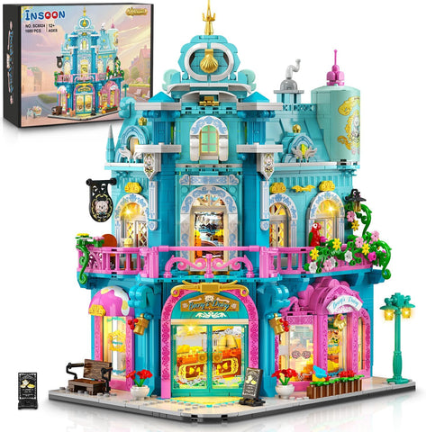 Castello Milk Bakery – set di costruzioni con illuminazione e dettagli realistici