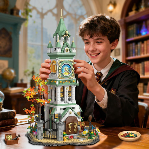 Torre dell’Orologio Magica – Set da Costruzione con Luci