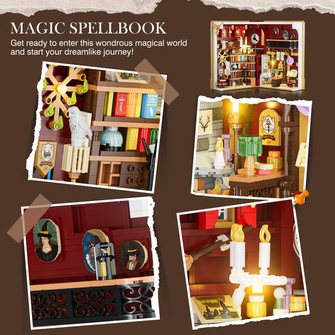 Book Nook Magico – Set da Costruzione con Illuminazione LED