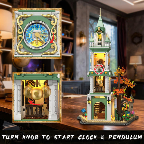 Torre dell’Orologio Magica – Set da Costruzione con Luci