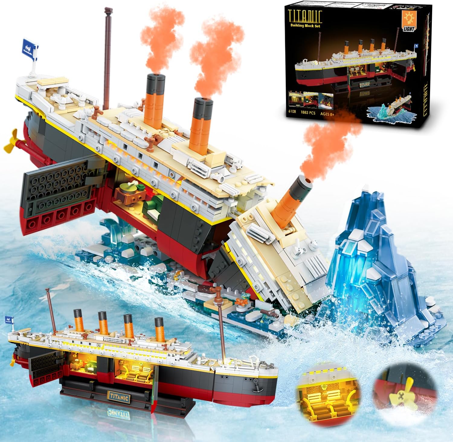 Titanic da Costruire – Set con Illuminazione LED