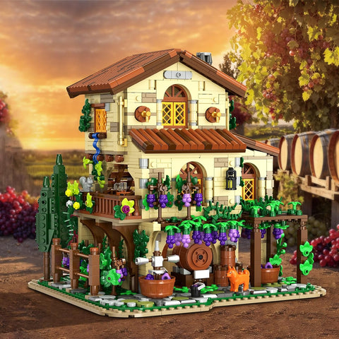 Set da Costruzione Château Vinicolo con Illuminazione LED