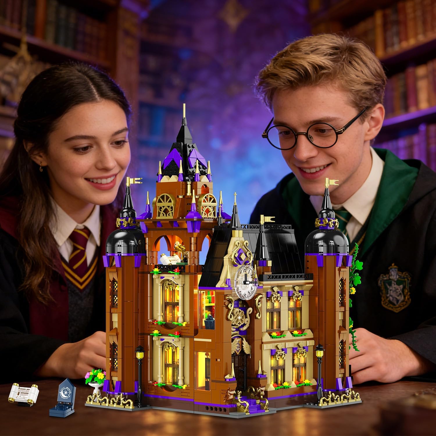 Castello della Scuola di Magia con Illuminazione LED