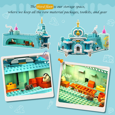 Castello Milk Bakery – set di costruzioni con illuminazione e dettagli realistici