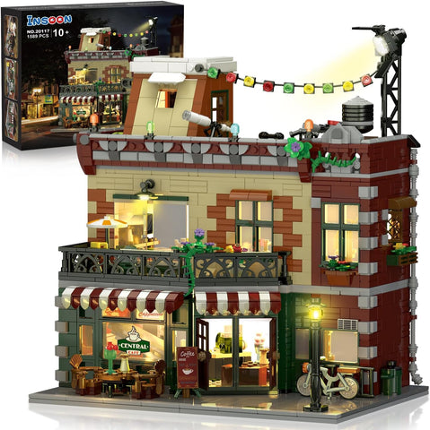 Set da Costruzione Caffetteria con Illuminazione LED