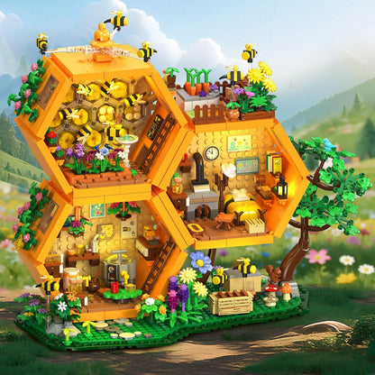 Bienen Bauernhof Haus Bauset mit Licht
