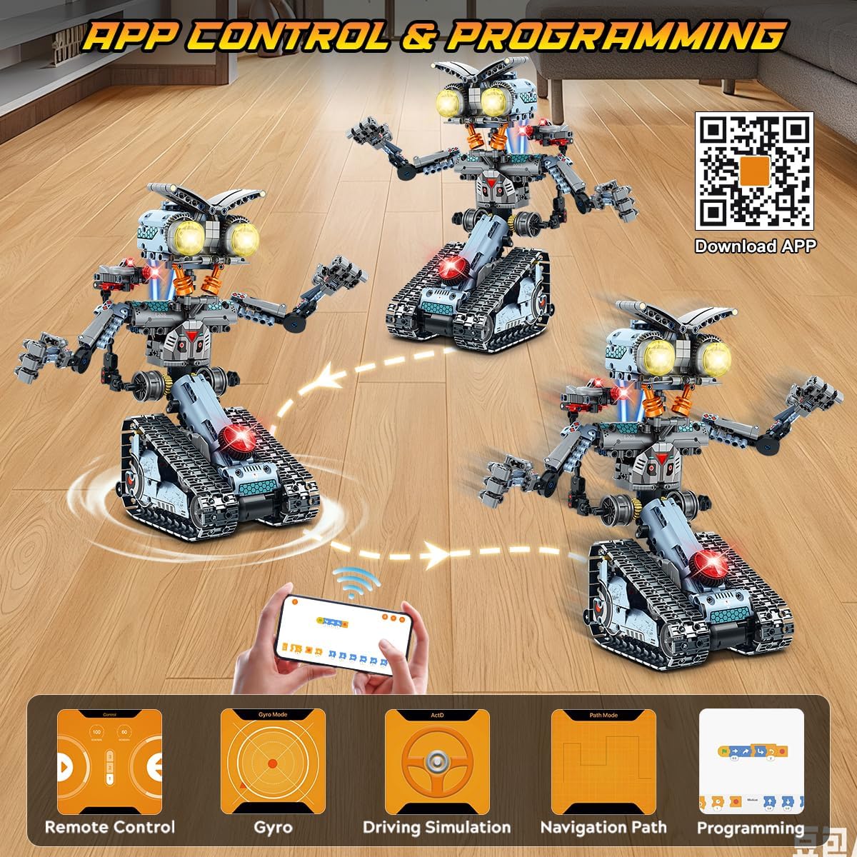 Kit Robot Tecnico da Costruzione con Luci LED