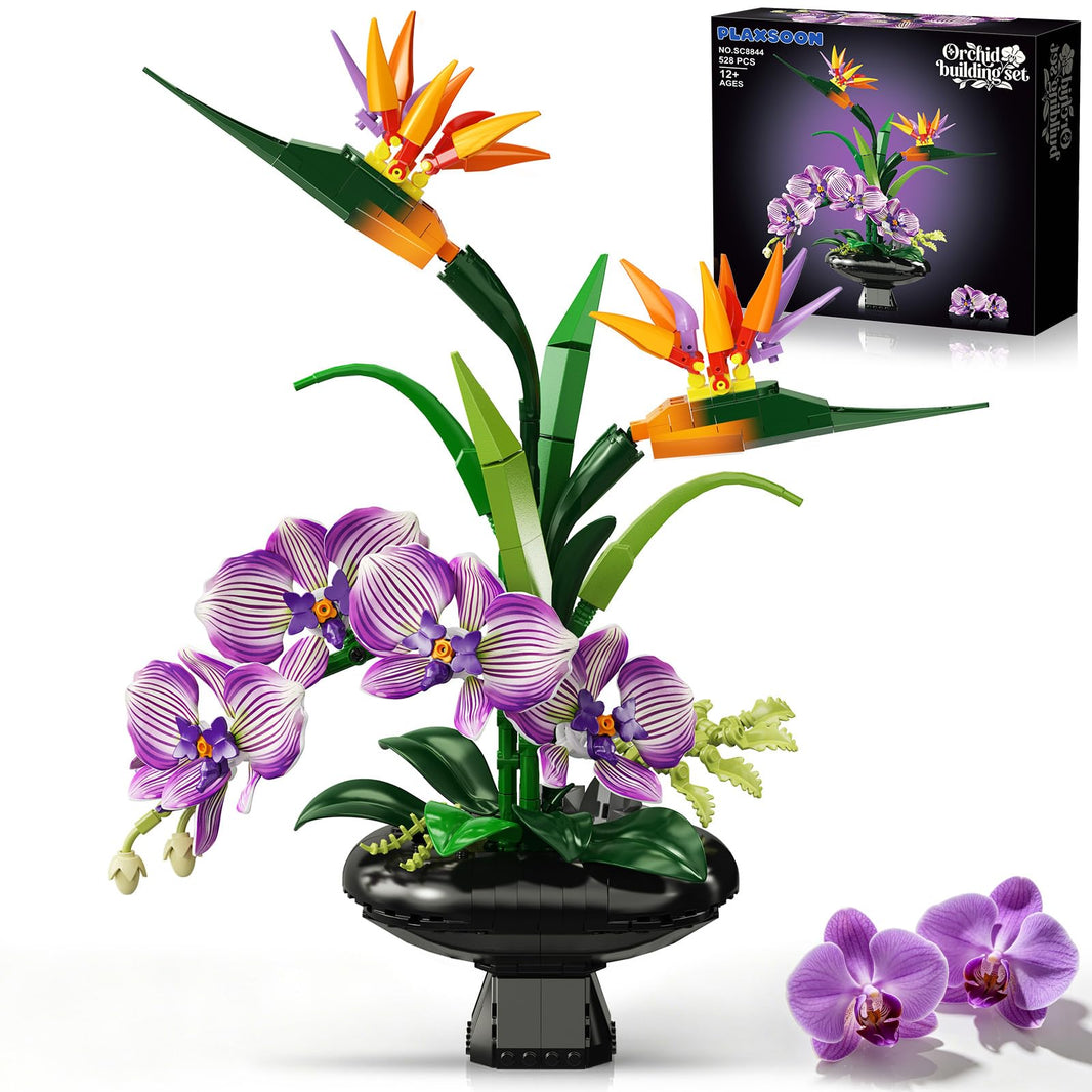 Orchidea Elegante con Vaso – Decorazione Floreale da Costruire