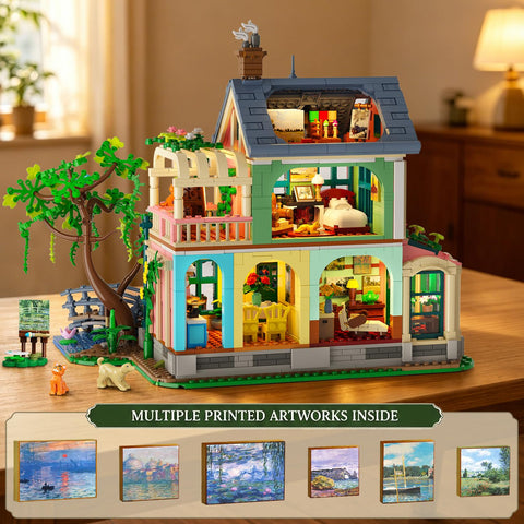 Casa Giardino Artistica con luci – Set da costruzione per adulti