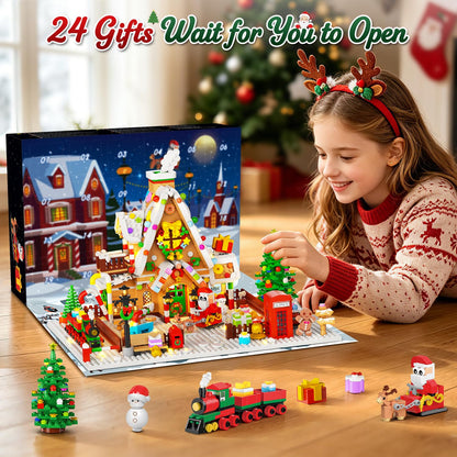 Calendario dell’Avvento 2026 – Mini Set da Costruzione Casetta di Pan di Zenzero con Luci LED