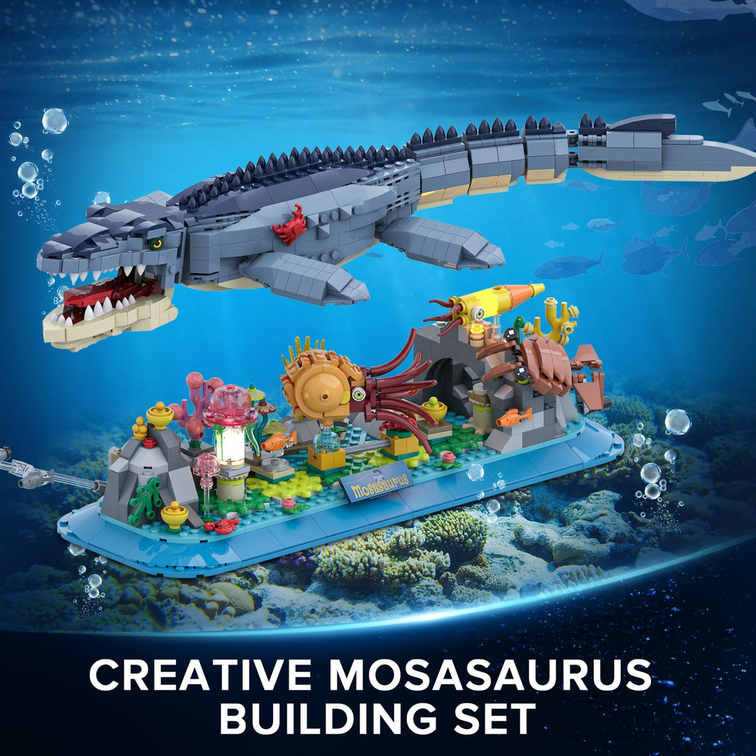 Mosasaurus – Set di Costruzione con Luci