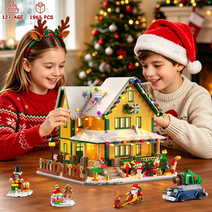 Calendario Avvento 2026 Casa di Natale Mini Mattoncini con Luci