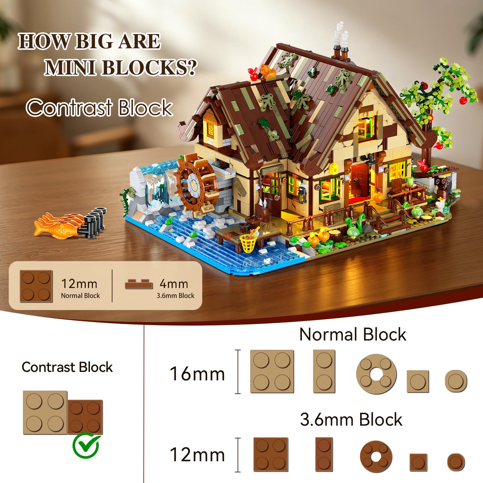 Casetta in Legno da Costruire con Luci LED