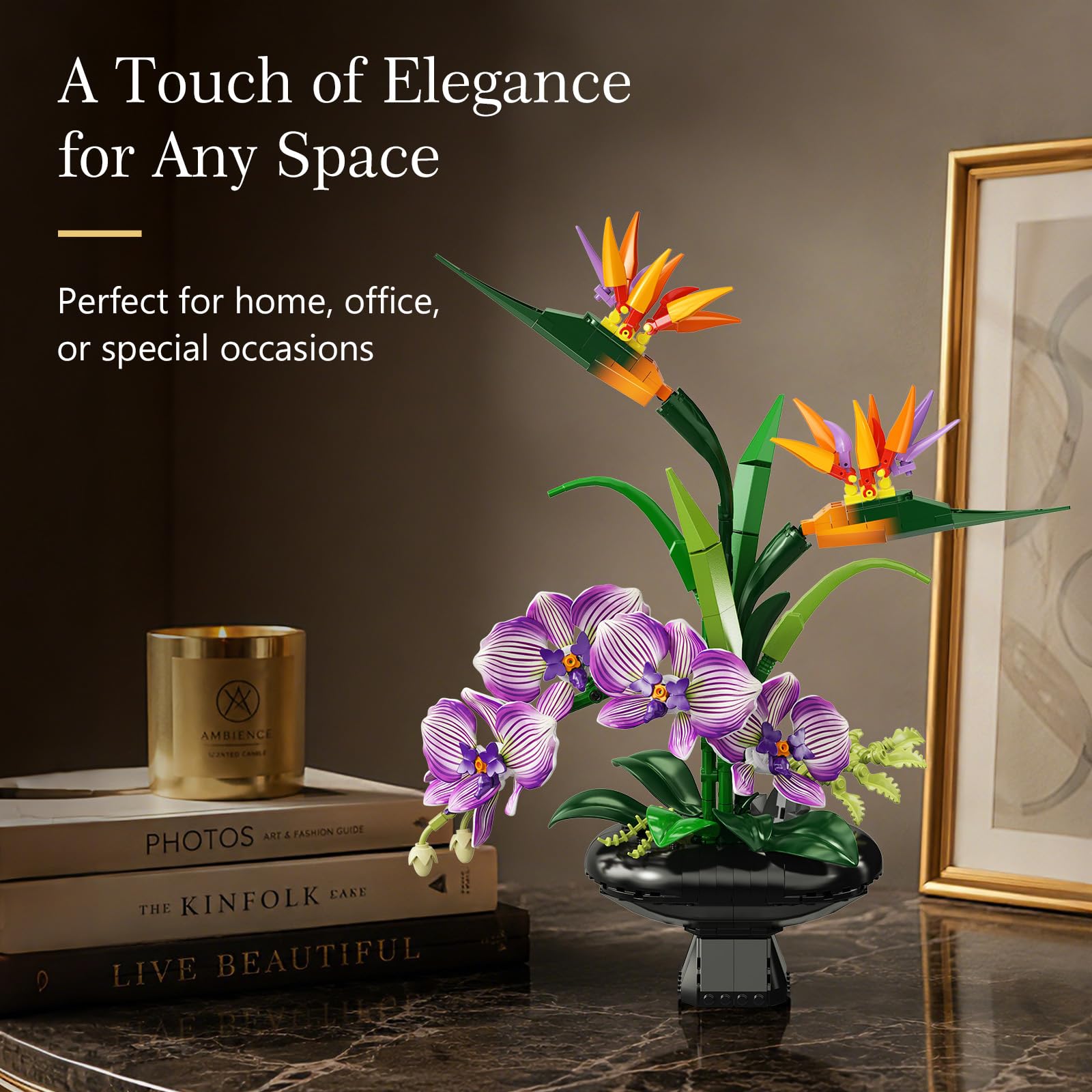 Orchidea Elegante con Vaso – Decorazione Floreale da Costruire